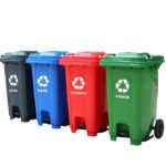 Punto Limpio 100 Litros con Pedal Central-100L