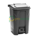 Basurero de reciclaje de 80 litros con pedal central en colores para separación de residuos